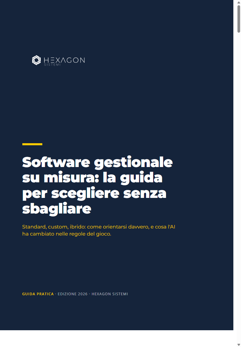 Guida software gestionale Hexagon Sistemi